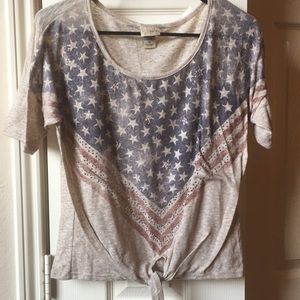 🔮USA flag shirt with tie
